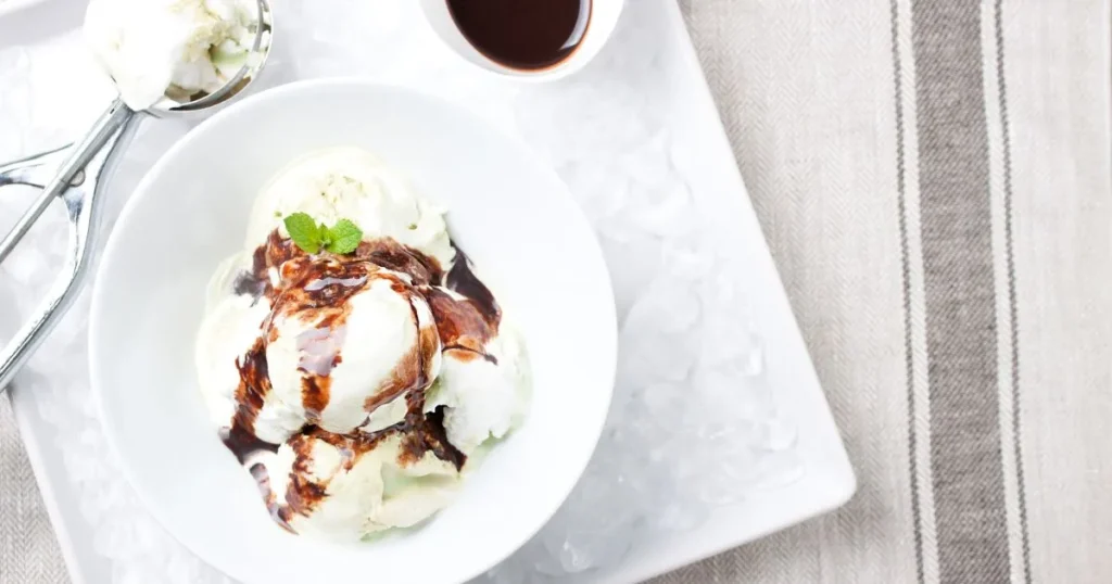 homemade vanilla ice cream